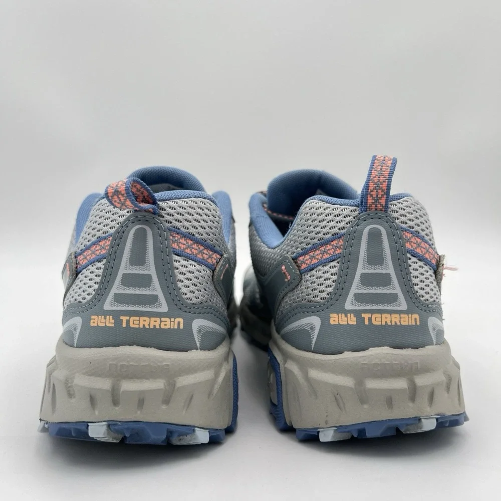 New Balance Men's 11M Trail Running Shoes Blue Gray Orange Athletic Sneakers